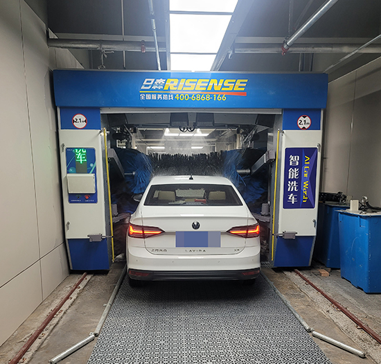 陕西停车场安装日森智能洗车机